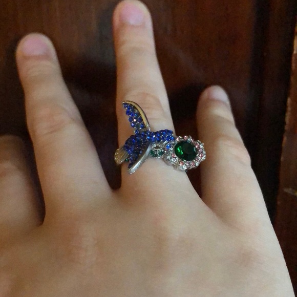 *SOLD OUT!* Silver Bird Sitting On A Flower - Picture 2 of 2